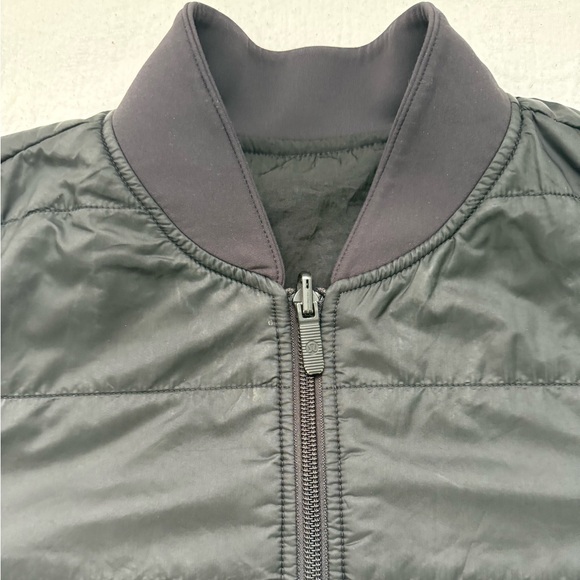 lululemon athletica Black Reversible Bomber Jacket with pockets size 6 - Picture 7 of 14